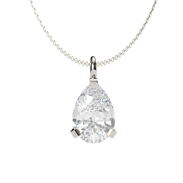 The Amiana Pear Shaped Solitaire Pendant