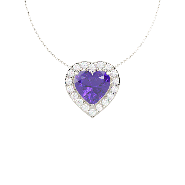 The Melodina Heart Shape Amethyst