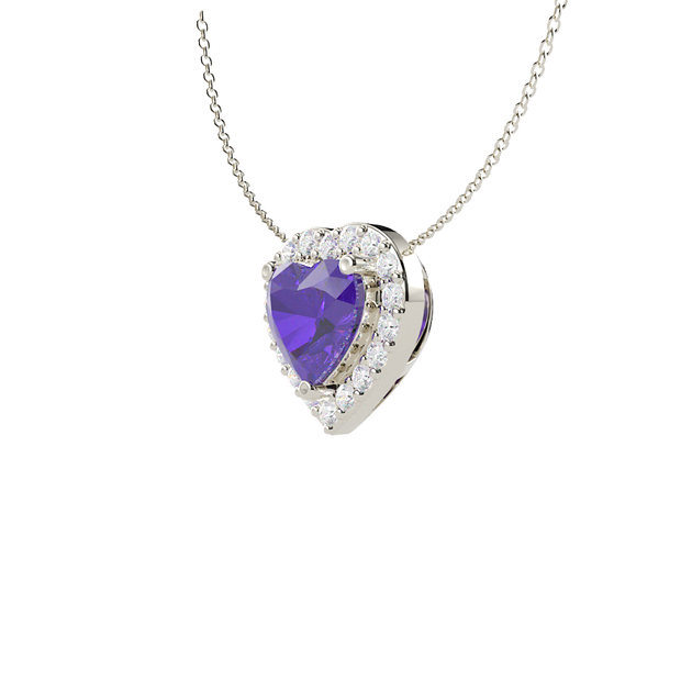 The Melodina Heart Shape Amethyst