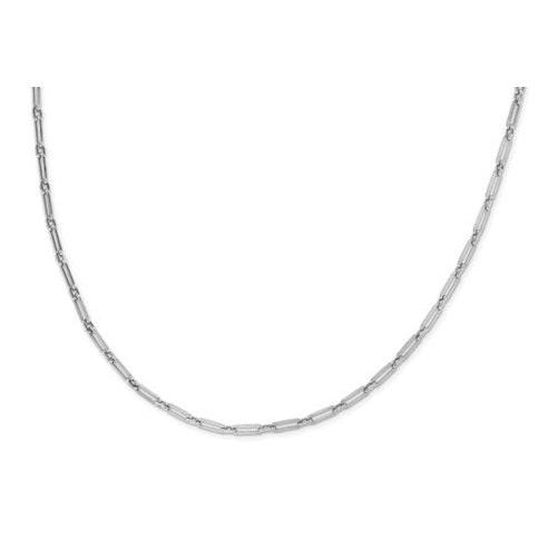 Paperclip Chain (White Gold)