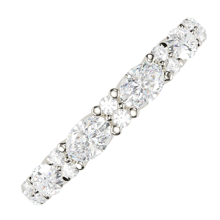 The Venusa Oval Diamond Band