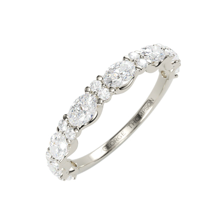 The Venusa Oval Diamond Band