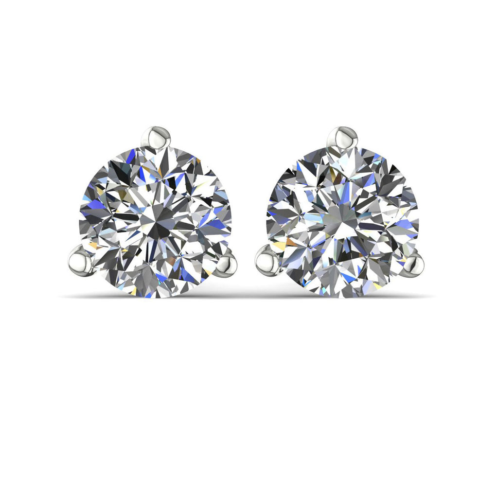 3.05 Carat Total Weight Round Diamond Stud Earrings (F-G, VS2-SI1, GIA –  Robinson's Jewelers